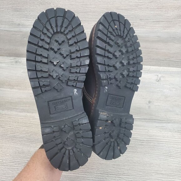 Vintage Skechers chunky leather low ankle lace up shoes - Picture 7 of 9